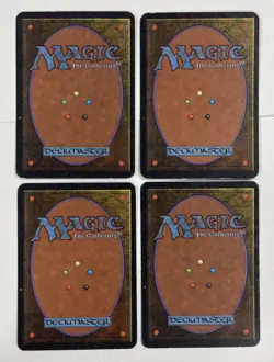 Red Elemental Blast Playset Alpha MP Moderate Play MTG Magic The Gathering - Image 2