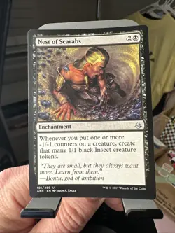 Magic: The Gathering Nest Of Scarabs Enchantment Amonket Regular -1/-1 Counters - Image 1