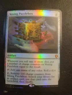 Magic Vexing Puzzlebox FOIL MTG #343 Baulder's Gate Commander Legends CLB LP/NM - Image 1