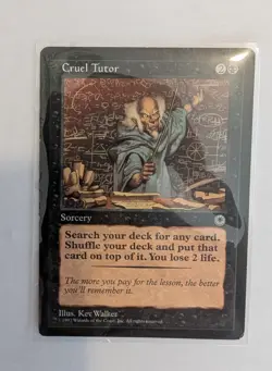 Cruel Tutor MtG 1997 Excellent Condition - Image 1