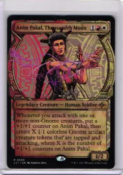 MTG The Lost Caverns of Ixalan Anim Pakal, Thousandth Moon Showcase 0300 NM Rare - Image 1