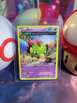 Natu 28/108 Pokemon TCG XY Roaring Skies Regulae Full Art Common MP - Image 1