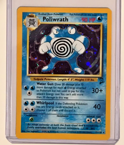 Pokemon Base 2 Poliwrath 15/130 Foil Holo Rare 90 HP NMM Unplayed WOTC 2000 - Image 1