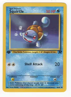 Pokemon - Squirtle 68/82 Team Rocket Regular - 1st Edition! - Image 1