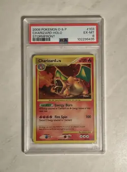 Pokemon TCG Charizard Stormfront 103/100 Holo Secret Rare - PSA 6 - Image 1