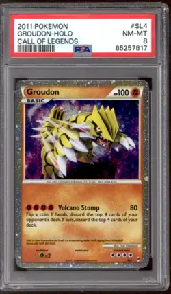 Pokemon Call of Legends Groudon SL4 PSA 8 - Image 1