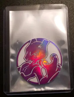 POKEMON JUMBO MEWTWO PURPLE MIRROR COIN - Image 1