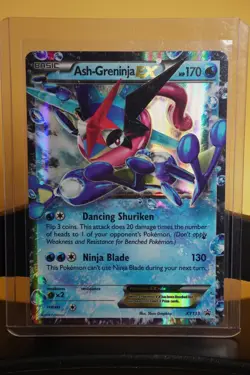Pokemon TCG Ash-Greninja EX XY133 XY Holo Black Stamp RARE - Image 1