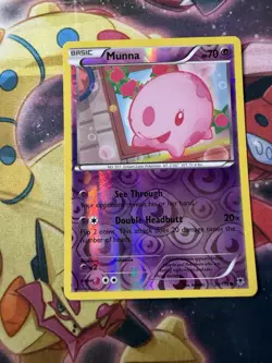 Pokemon Reverse Holo Munna XY - Phantom Forces 39/119 - Image 1