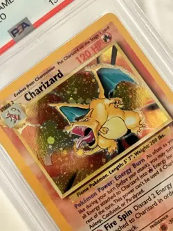 2000 POKEMON BASE SET 2 #4 CHARIZARD-HOLO PSA 7 - Image 3