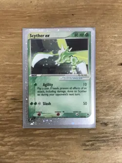 Vintage Pokemon TCG Scyther EX 102/109 Ultra Rare Full Holo Ruby & Sapphire - Image 1