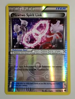 MEWTWO Spirit Link - #144/162 - Pokemon TCG XY BREAKthrough Reverse Holo LP - Image 1