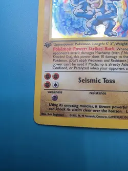 Pokemon Machamp 1st Edition 8/102 Unlimited Base Set 1999 Holo - Image 5
