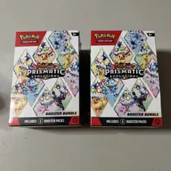 Pokemon TCG Prismatic Evolutions Booster Bundle Sealed x2 (Lot of 2) - Image 1