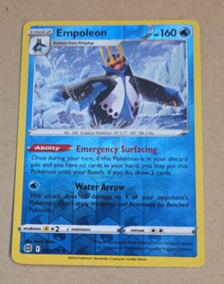 2022 Pokemon Brilliant Stars #37 Empoleon Rev Holo NM to Mint Condition - Image 1
