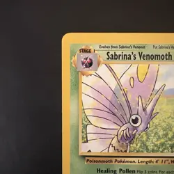 Pokemon TCG Sabrina's Venomoth Gym Heroes 34/132 Non-holo Rare Vintage WotC - Image 2
