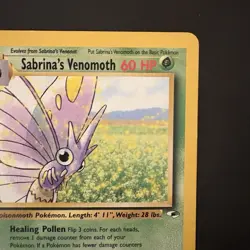Pokemon TCG Sabrina's Venomoth Gym Heroes 34/132 Non-holo Rare Vintage WotC - Image 3