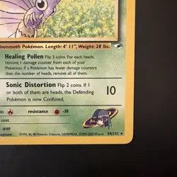 Pokemon TCG Sabrina's Venomoth Gym Heroes 34/132 Non-holo Rare Vintage WotC - Image 4