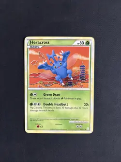 Pokemon TCG Heracross Heartgold & Soulsilver 43/123 Regular Uncommon Non Holo - Image 1