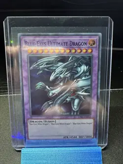 Yugioh Blue-Eyes Ultimate Dragon (Blue) LDS2-EN018 Near Mint 1st Edition - Image 1
