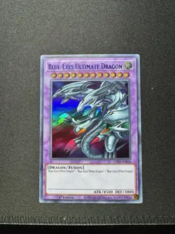 Yugioh Blue-Eyes Ultimate Dragon (Blue) LDS2-EN018 Near Mint 1st Edition - Image 4