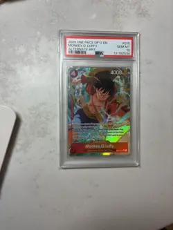 Monkey D Luffy OP12-015 Alt. Art Legacy Of The Master One Piece PSA 10 - Image 1