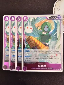 4x OP14-074 Monet R Playset -One Piece TCG- The Azure Sea's Seven English - Image 1