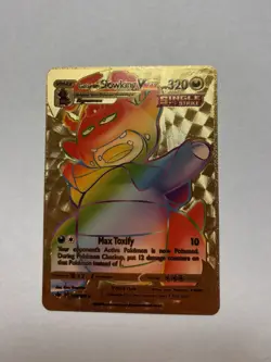Galarian Slowking VMAX 207/198 Rainbow HP320 Gold Foil Fan Art Display Card NM - Image 1