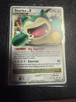 Pokemon 2009 TCG Snorlax LV x Rising Rivals Card 111/111 MP Condition - Image 1