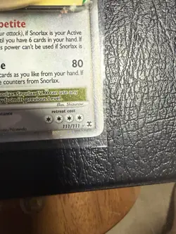 Pokemon 2009 TCG Snorlax LV x Rising Rivals Card 111/111 MP Condition - Image 3