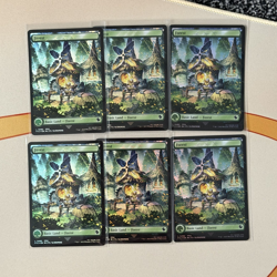 Final Fantasy MTG Chocobo Track Foil Stamped Lands Set Of 5 - 6 Sets - 30 Cards - Image 3