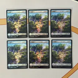 Final Fantasy MTG Chocobo Track Foil Stamped Lands Set Of 5 - 6 Sets - 30 Cards - Image 5