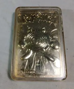 Burger King 1999 Pokemon Poliwhirl 23K Gold Plated Trading Card - Image 1