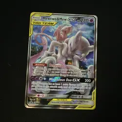 The Pokemon Company Mewtwo & Mew GX SM191 SM Promo TAG TEAM Holo 270 HP Card - Image 1