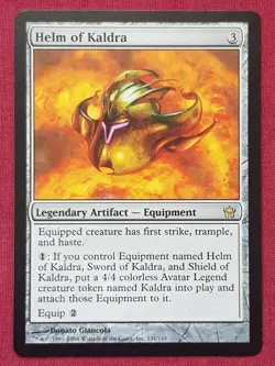 Magic The Gathering FIFTH DAWN HELM OF KALDRA artifact card MTG - Image 1