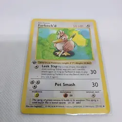 Pokemon TCG Farfetch'd Base Set 27/102 Regular 1st Edition Shadowless Card - Image 3