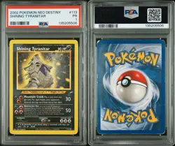 Shining Tyranitar Neo Destiny Holo Card 113/105 Unlimited PSA 1 - Image 3