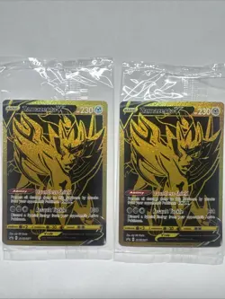 Zacian V & Zamazenta V Sword & Shield Promo Pokemon Cards SWSH076 077 SEALED NM - Image 1
