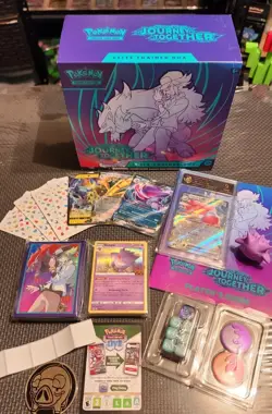 Pokemon Empty Journey Together ETB Mixed Lot! Blissey Ex 9 Slab, 3 Jap. V Cards - Image 1