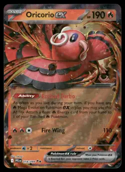 Pokemon Cards Oricorio ex 018/094 Phantasmal Flames Double Rare NM *3 - Image 1