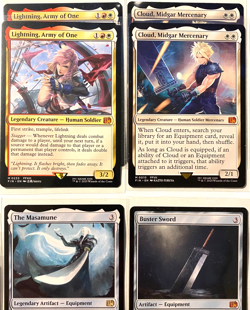 MTG Final Fantasy Deck -Cloud Buster Sword Lightning, Army of One - Red/White - Image 1