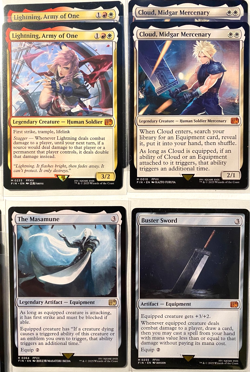 MTG Final Fantasy Deck -Cloud Buster Sword Lightning, Army of One - Red/White - Image 5