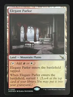 1x MTG Elegant Parlor (Foil) - Murders at Karlov Manor (MKM) #160 - Magic - Image 1