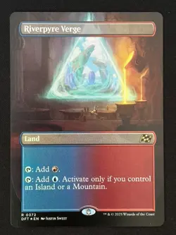 1x MTG Riverpyre Verge (Borderless, Foil) - Aetherdrift (DFT) #372 - Magic - Image 1