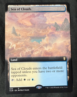 Magic the Gathering Sea of Clouds Extended Art Rare Land from Baldur's Gate - Image 1