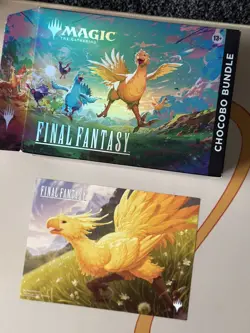 Final Fantasy MTG Chocobo Bundle Paradise Promo & Track Foil Lands - Image 2