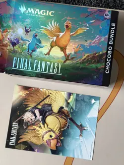 Final Fantasy MTG Chocobo Bundle Paradise Promo & Track Foil Lands - Image 3