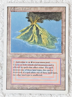 MTG Revised Dual Land Volcanic Island Reserved List 1994 - CardVault Inventory - Image 1