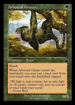 Arboreal Grazer-Ravnica Remastered-Retro Frame-Foil-343-LP - Image 1