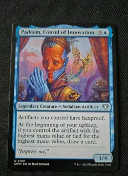 MTG - Padeem, Consul of Innovation - Commander Masters - NM Uncommon #109 Reg - Image 1